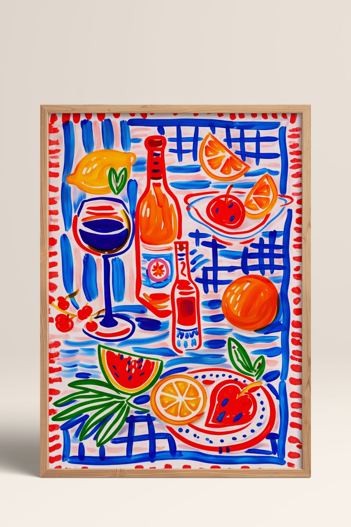 HOMEPACK Ahşap Çerçeveli Tablo Çerçeveli Poster Sanatsal Modern Duvar Dekoru BEK-8379