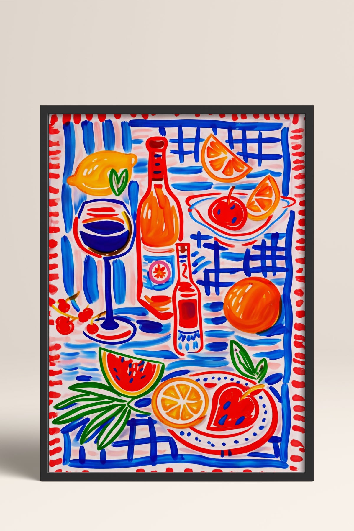 HOMEPACK Ahşap Çerçeveli Tablo Çerçeveli Poster Sanatsal Modern Duvar Dekoru BEK-8379