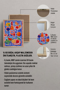 HOMEPACK Ahşap Çerçeveli Tablo Çerçeveli Poster Sanatsal Modern Duvar Dekoru BEK-8379
