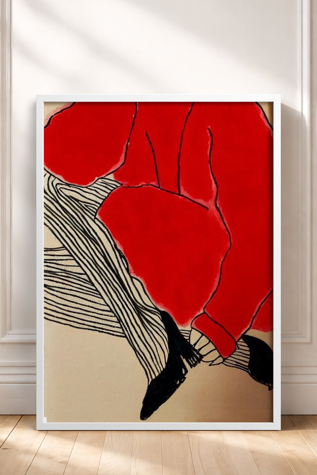 HOMEPACK Ahşap Çerçeveli Tablo Çerçeveli Poster Sanatsal Modern Duvar Dekoru BEK-8380