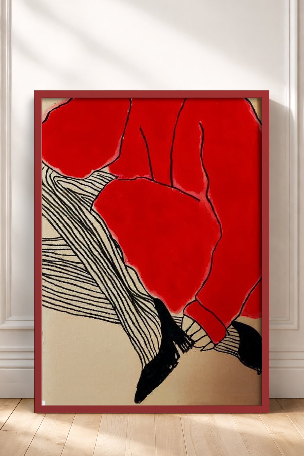 HOMEPACK Ahşap Çerçeveli Tablo Çerçeveli Poster Sanatsal Modern Duvar Dekoru BEK-8380
