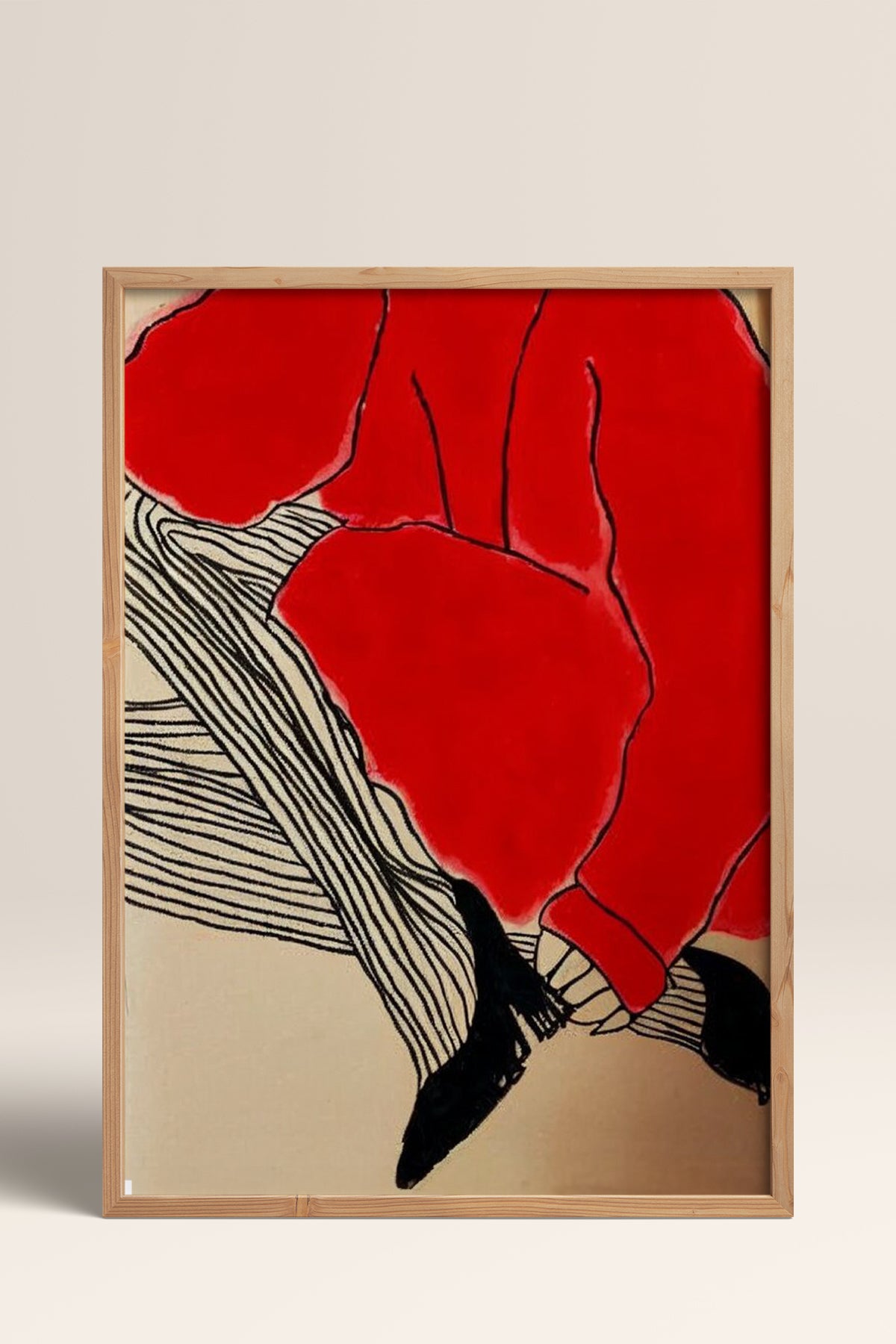 HOMEPACK Ahşap Çerçeveli Tablo Çerçeveli Poster Sanatsal Modern Duvar Dekoru BEK-8380