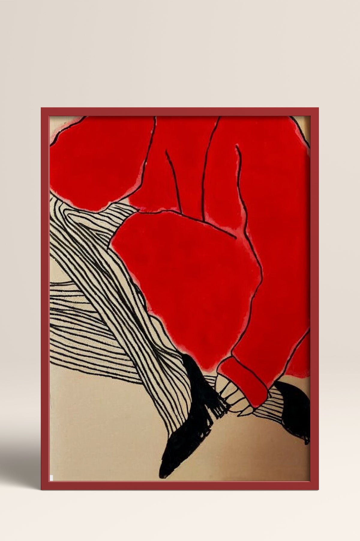 HOMEPACK Ahşap Çerçeveli Tablo Çerçeveli Poster Sanatsal Modern Duvar Dekoru BEK-8380