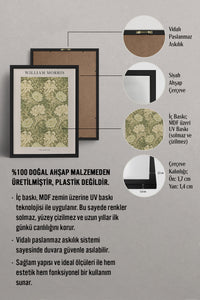 HOMEPACK Ahşap Çerçeveli Tablo Çerçeveli Poster Sanatsal Modern Duvar Dekoru BEK-8381