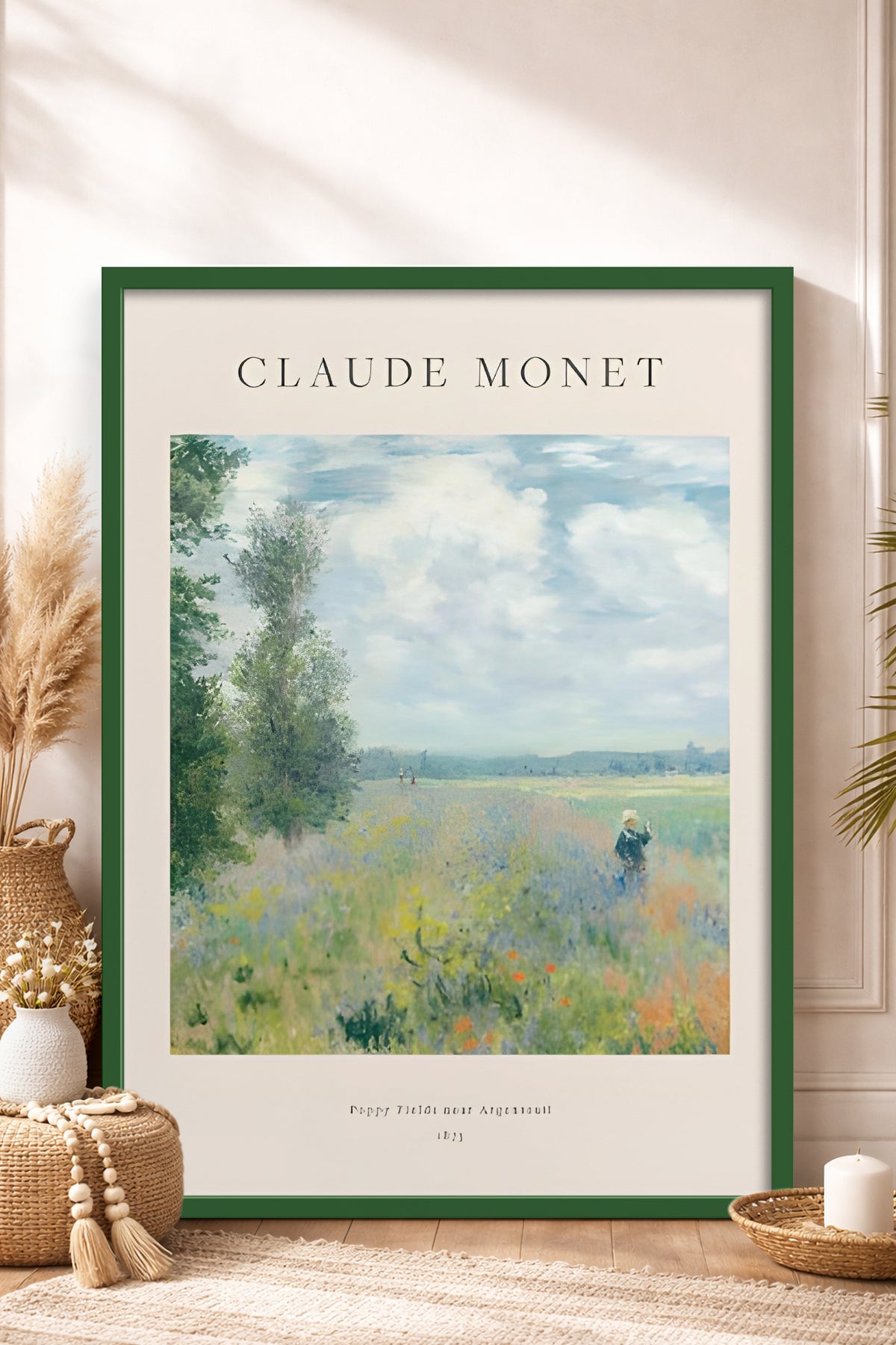 HOMEPACK Ahşap Çerçeveli Tablo Çerçeveli Poster Sanatsal Modern Duvar Dekoru BEK-8382