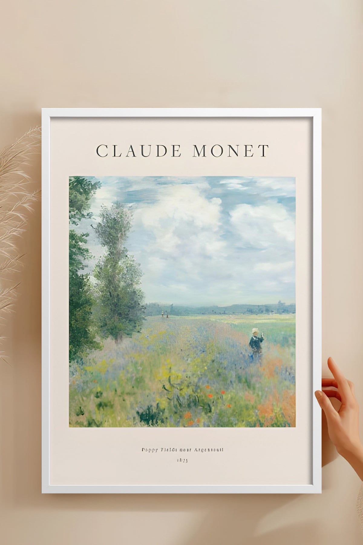 HOMEPACK Ahşap Çerçeveli Tablo Çerçeveli Poster Sanatsal Modern Duvar Dekoru BEK-8382