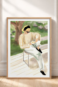 HOMEPACK Ahşap Çerçeveli Tablo Çerçeveli Poster Sanatsal Modern Duvar Dekoru BEK-8383