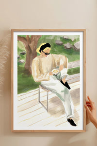 HOMEPACK Ahşap Çerçeveli Tablo Çerçeveli Poster Sanatsal Modern Duvar Dekoru BEK-8383