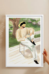 HOMEPACK Ahşap Çerçeveli Tablo Çerçeveli Poster Sanatsal Modern Duvar Dekoru BEK-8383