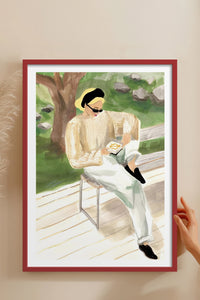 HOMEPACK Ahşap Çerçeveli Tablo Çerçeveli Poster Sanatsal Modern Duvar Dekoru BEK-8383