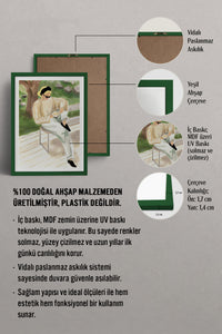 HOMEPACK Ahşap Çerçeveli Tablo Çerçeveli Poster Sanatsal Modern Duvar Dekoru BEK-8383