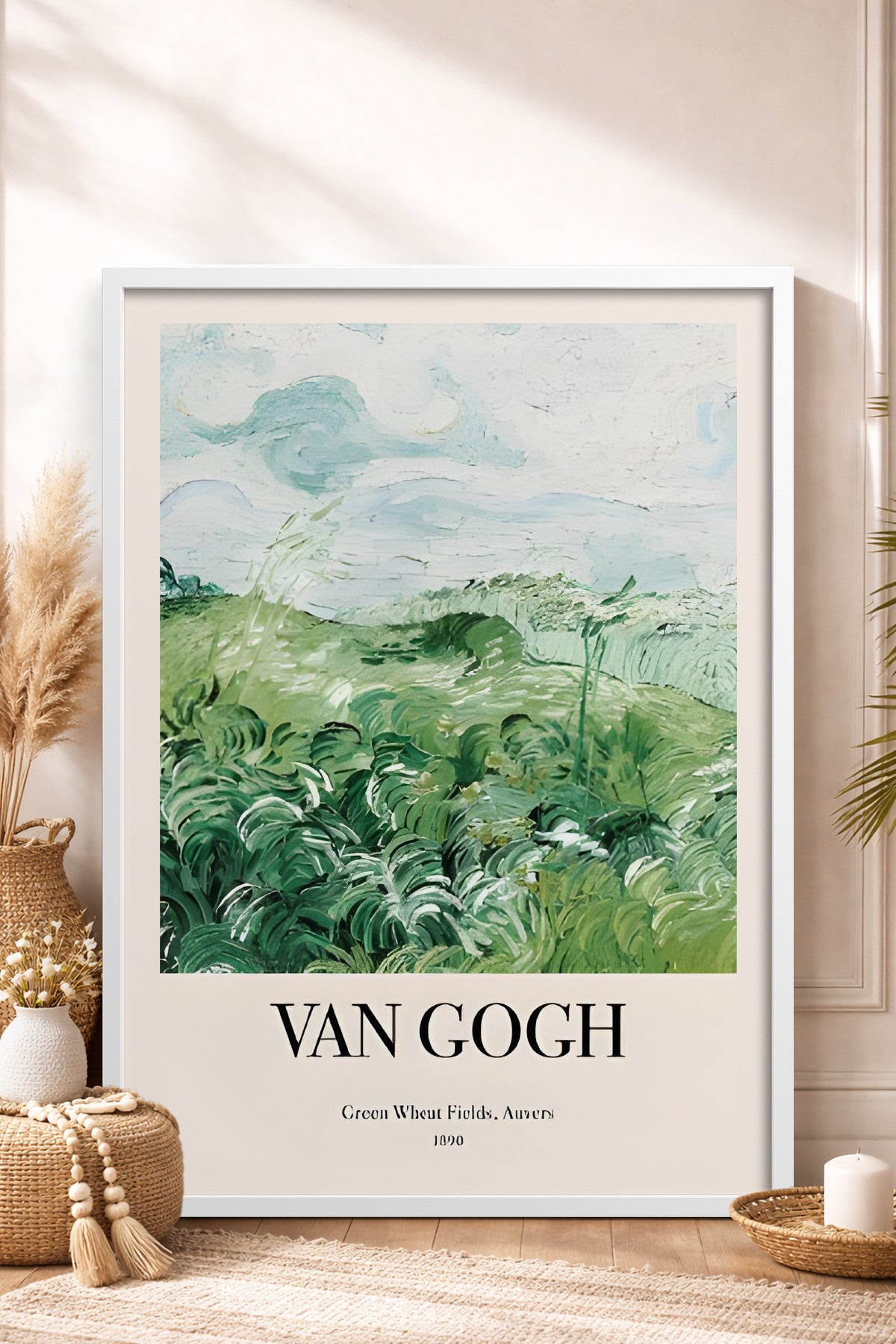 HOMEPACK Ahşap Çerçeveli Tablo Çerçeveli Poster Sanatsal Modern Duvar Dekoru BEK-8384