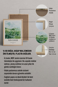 HOMEPACK Ahşap Çerçeveli Tablo Çerçeveli Poster Sanatsal Modern Duvar Dekoru BEK-8384