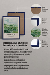 HOMEPACK Ahşap Çerçeveli Tablo Çerçeveli Poster Sanatsal Modern Duvar Dekoru BEK-8384