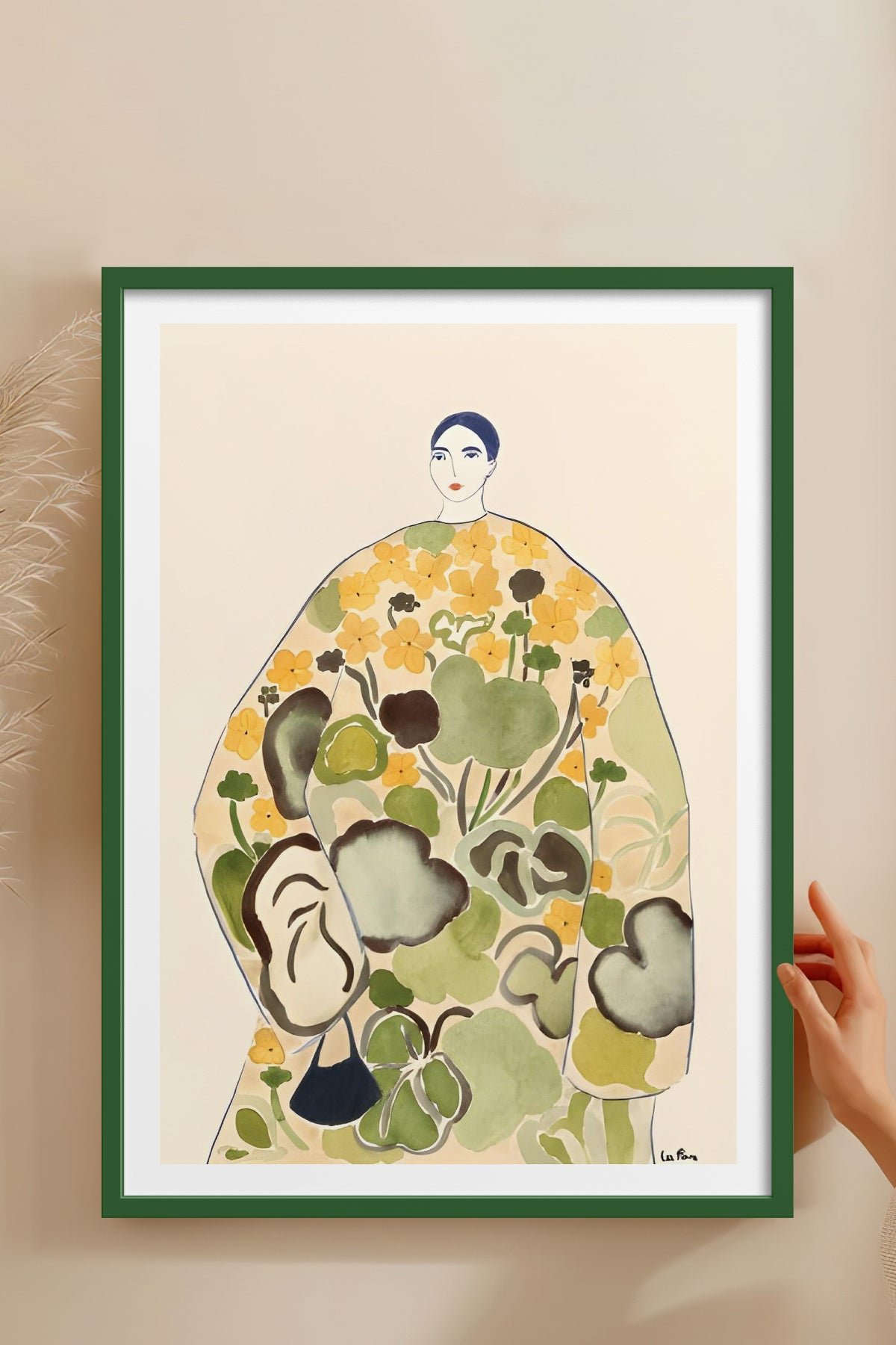 HOMEPACK Ahşap Çerçeveli Tablo Çerçeveli Poster Sanatsal Modern Duvar Dekoru BEK-8385