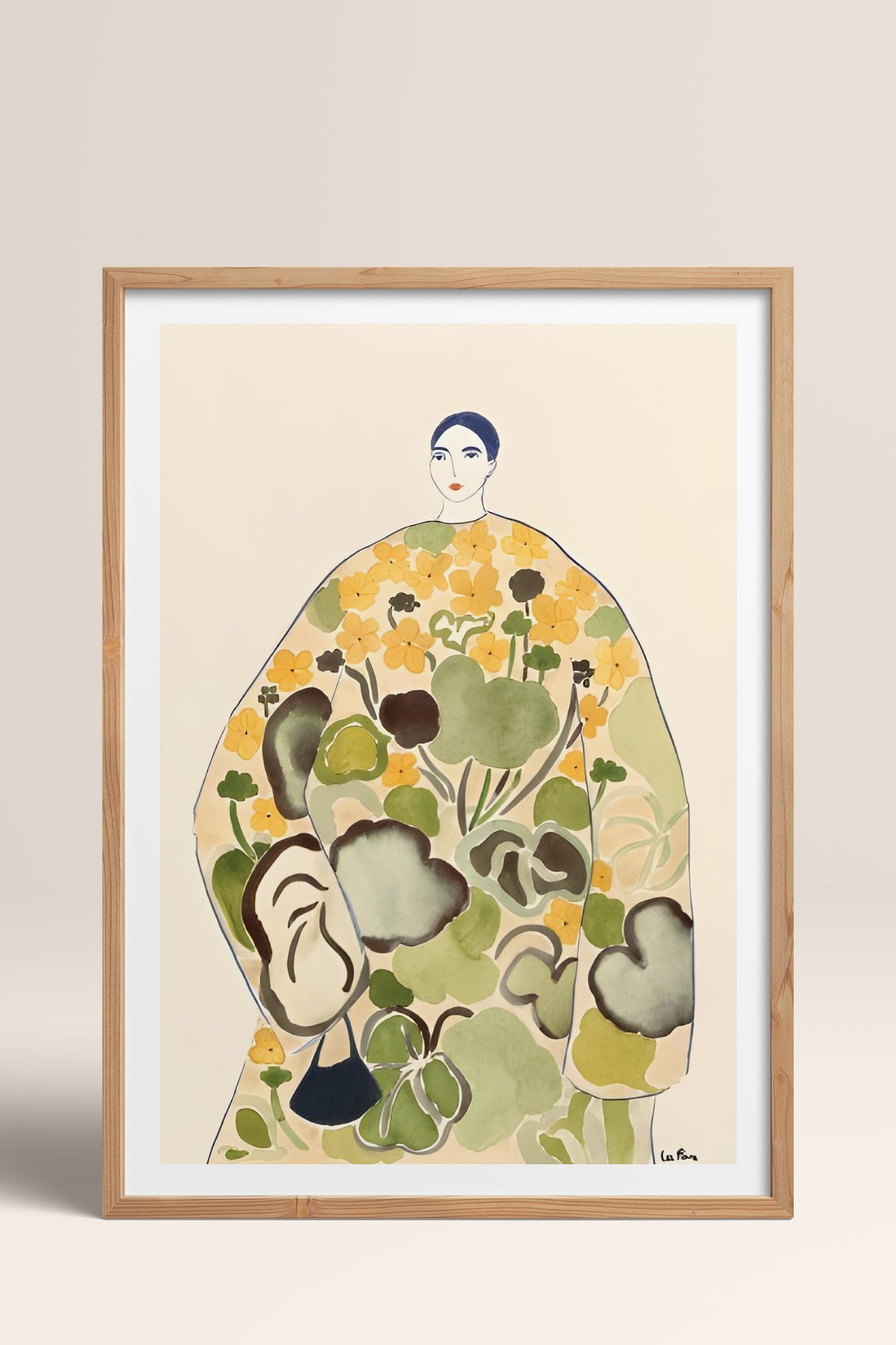 HOMEPACK Ahşap Çerçeveli Tablo Çerçeveli Poster Sanatsal Modern Duvar Dekoru BEK-8385