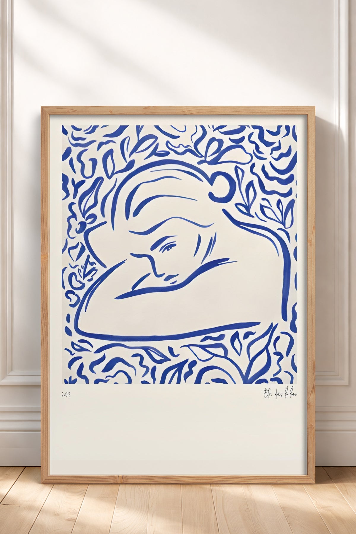 HOMEPACK Ahşap Çerçeveli Tablo Çerçeveli Poster Sanatsal Modern Duvar Dekoru BEK-8386