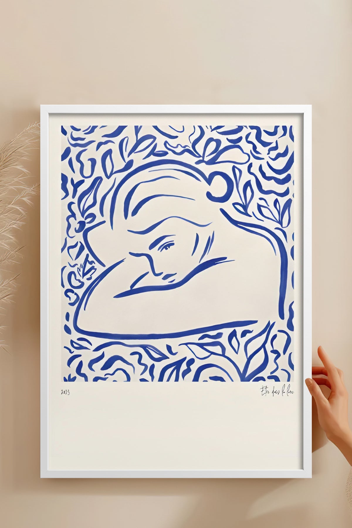 HOMEPACK Ahşap Çerçeveli Tablo Çerçeveli Poster Sanatsal Modern Duvar Dekoru BEK-8386