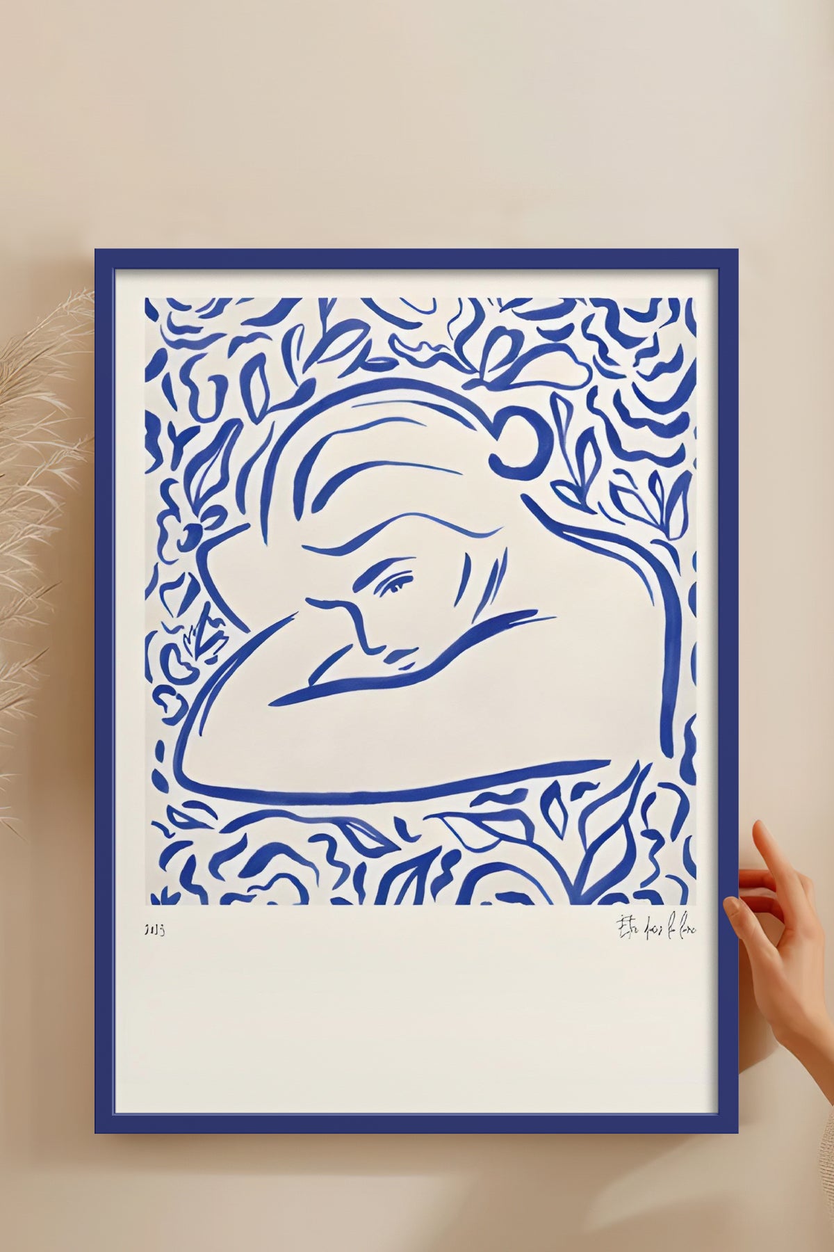 HOMEPACK Ahşap Çerçeveli Tablo Çerçeveli Poster Sanatsal Modern Duvar Dekoru BEK-8386