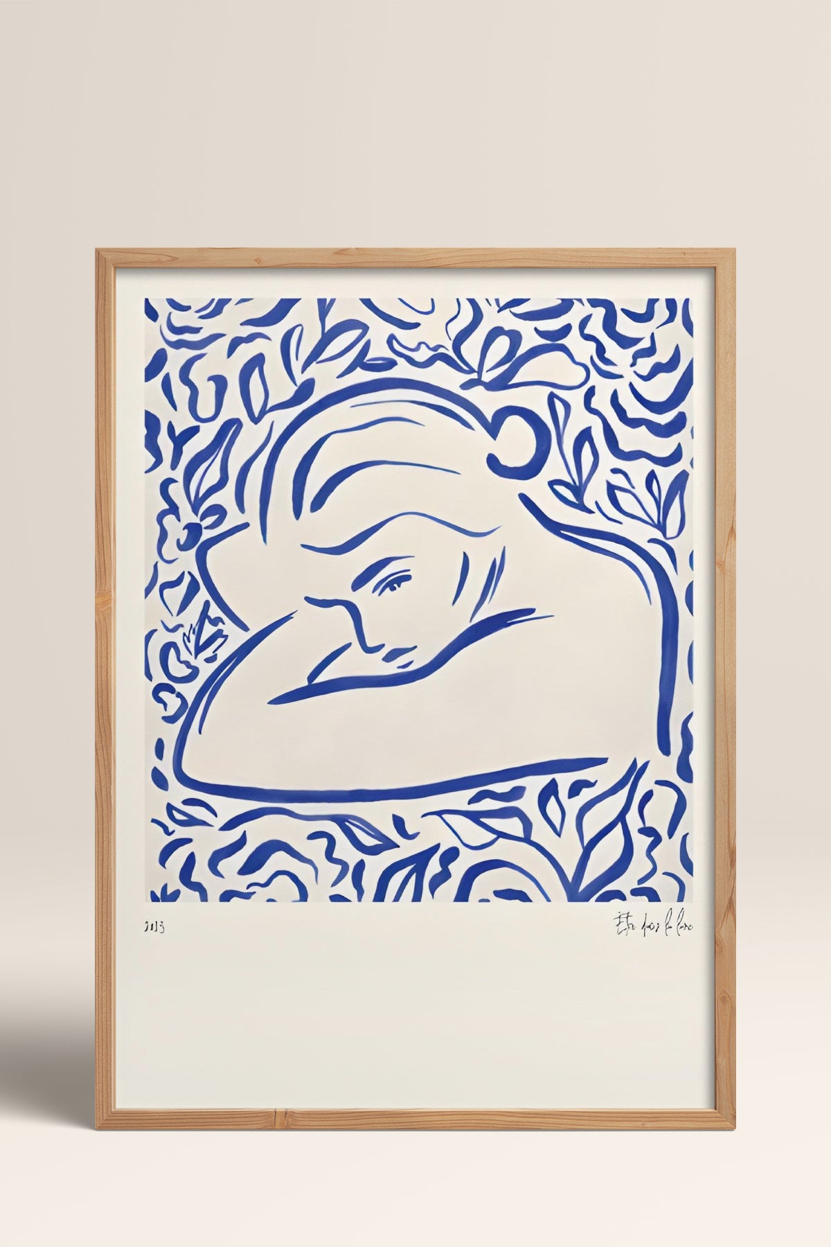 HOMEPACK Ahşap Çerçeveli Tablo Çerçeveli Poster Sanatsal Modern Duvar Dekoru BEK-8386