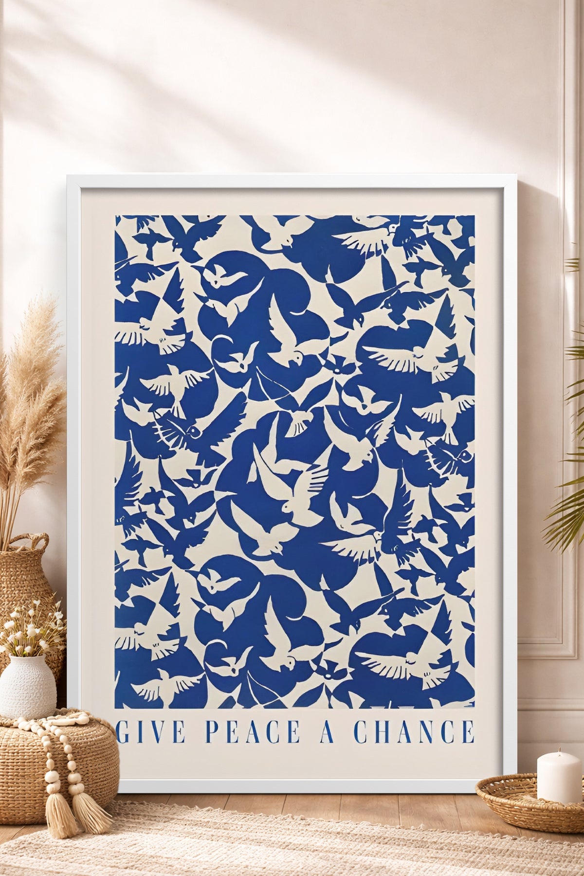 HOMEPACK Ahşap Çerçeveli Tablo Çerçeveli Poster Sanatsal Modern Duvar Dekoru BEK-8388