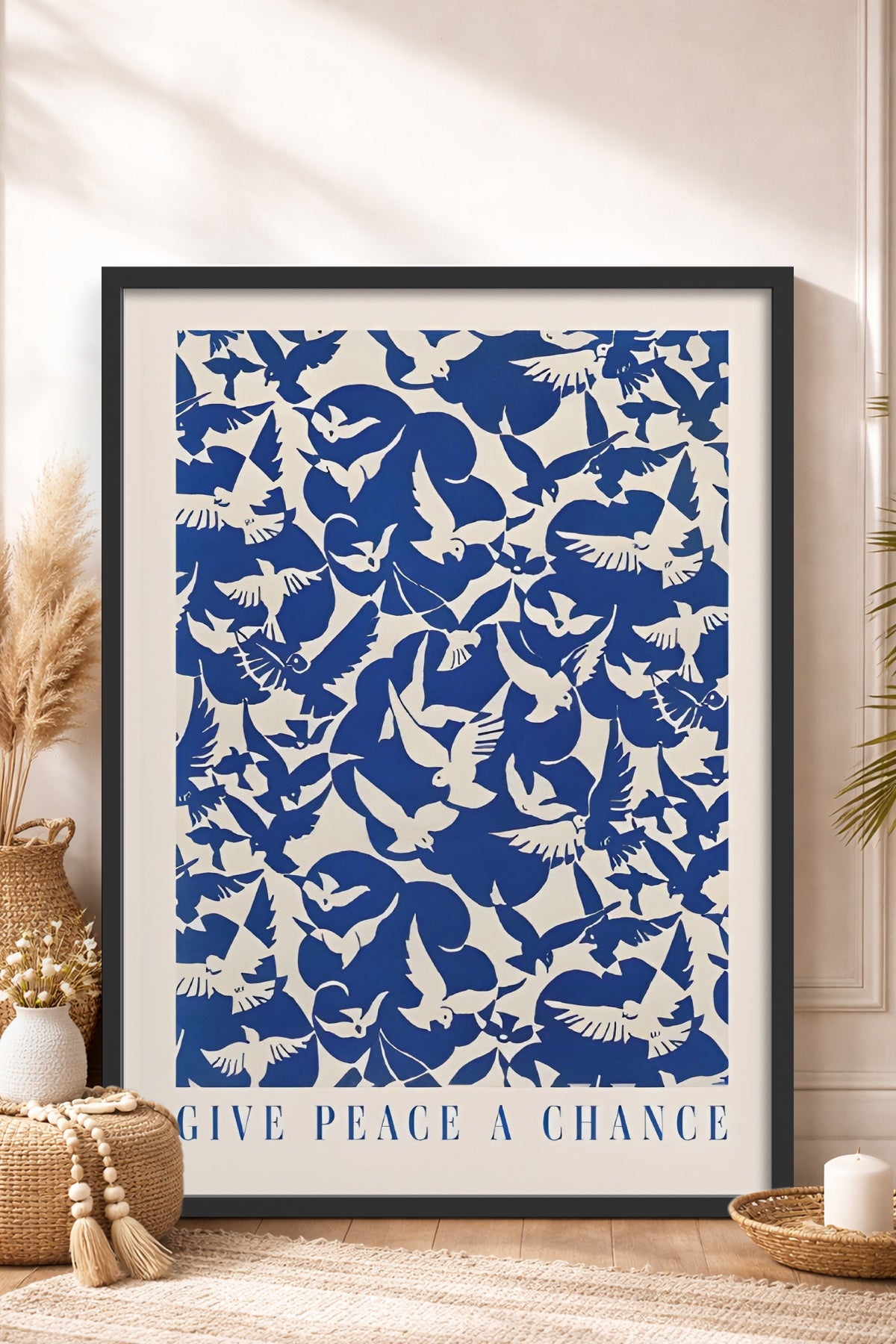HOMEPACK Ahşap Çerçeveli Tablo Çerçeveli Poster Sanatsal Modern Duvar Dekoru BEK-8388