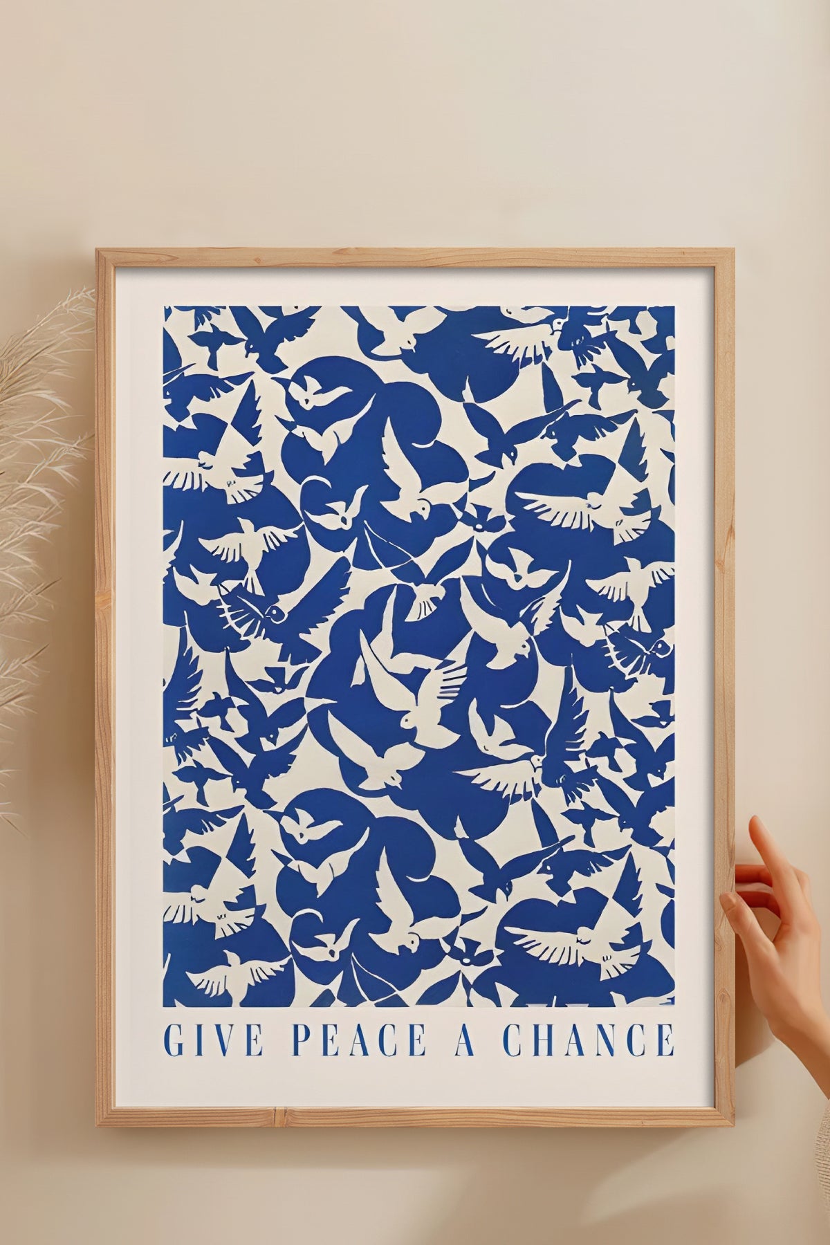 HOMEPACK Ahşap Çerçeveli Tablo Çerçeveli Poster Sanatsal Modern Duvar Dekoru BEK-8388
