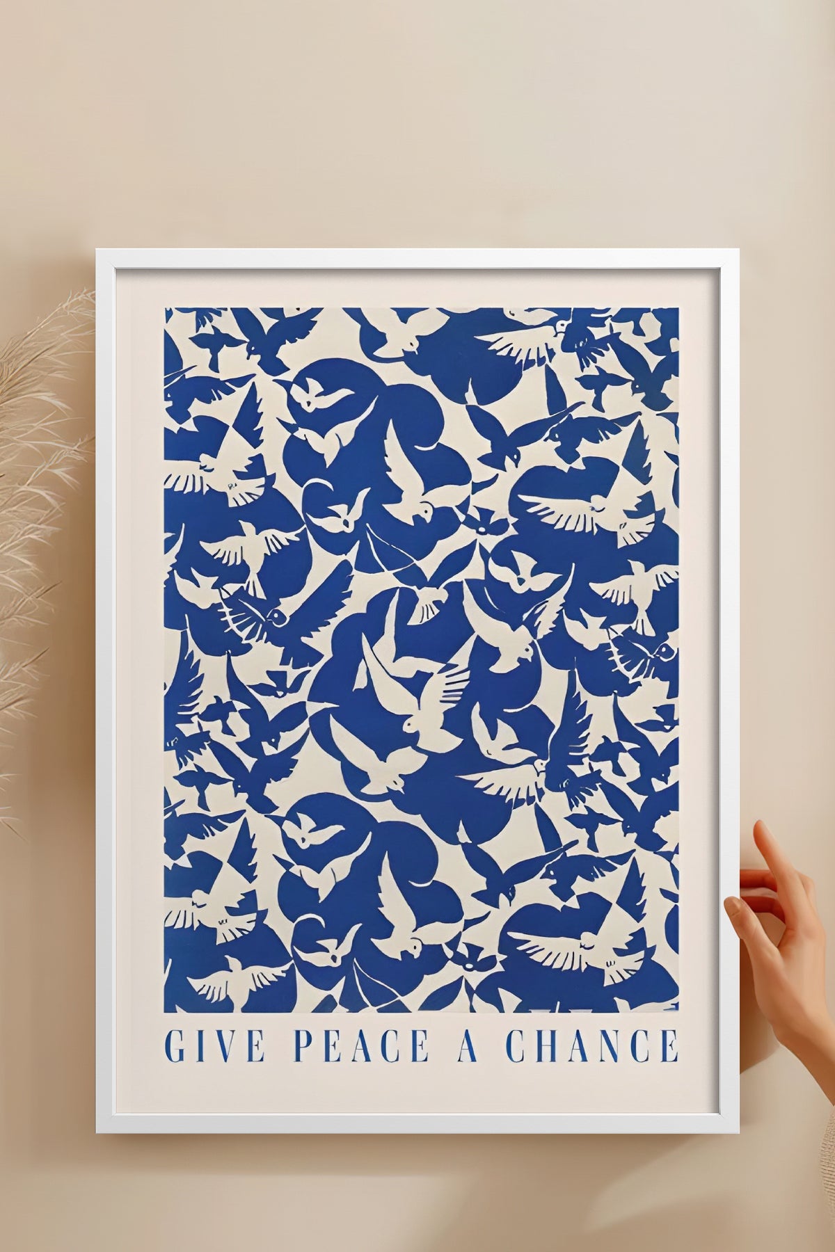 HOMEPACK Ahşap Çerçeveli Tablo Çerçeveli Poster Sanatsal Modern Duvar Dekoru BEK-8388