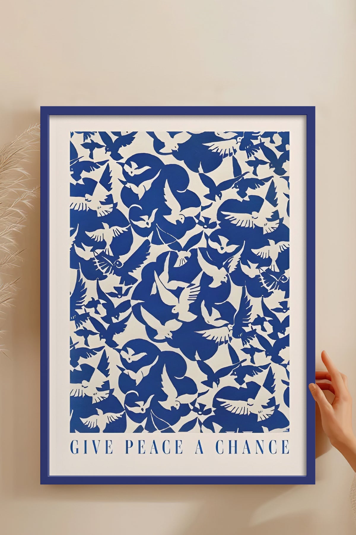 HOMEPACK Ahşap Çerçeveli Tablo Çerçeveli Poster Sanatsal Modern Duvar Dekoru BEK-8388