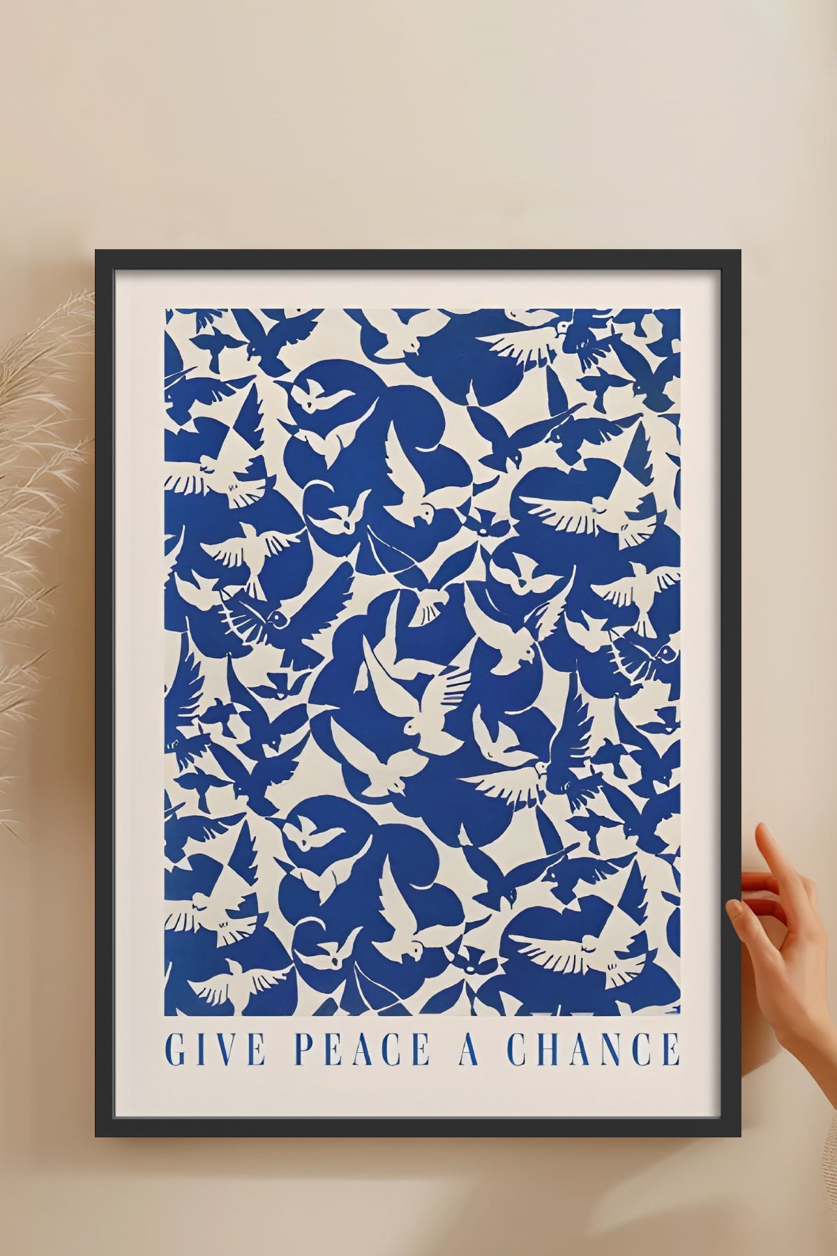 HOMEPACK Ahşap Çerçeveli Tablo Çerçeveli Poster Sanatsal Modern Duvar Dekoru BEK-8388