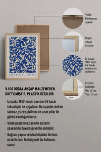 HOMEPACK Ahşap Çerçeveli Tablo Çerçeveli Poster Sanatsal Modern Duvar Dekoru BEK-8388