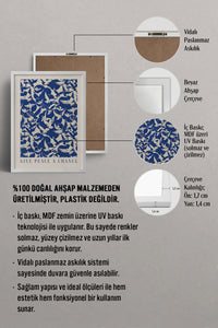 HOMEPACK Ahşap Çerçeveli Tablo Çerçeveli Poster Sanatsal Modern Duvar Dekoru BEK-8388