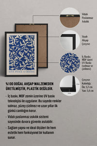 HOMEPACK Ahşap Çerçeveli Tablo Çerçeveli Poster Sanatsal Modern Duvar Dekoru BEK-8388