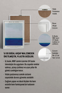 HOMEPACK Ahşap Çerçeveli Tablo Çerçeveli Poster Sanatsal Modern Duvar Dekoru BEK-8389
