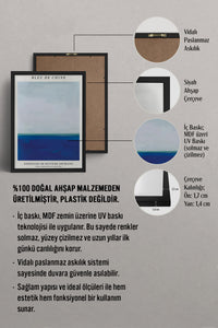 HOMEPACK Ahşap Çerçeveli Tablo Çerçeveli Poster Sanatsal Modern Duvar Dekoru BEK-8389
