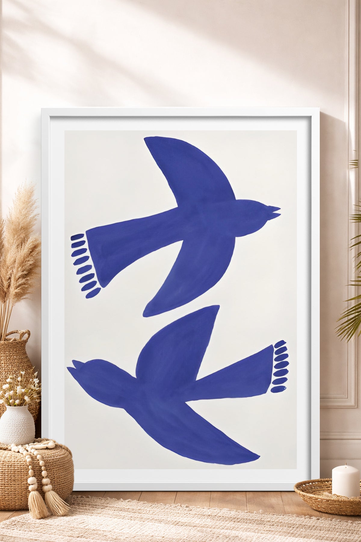 HOMEPACK Ahşap Çerçeveli Tablo Çerçeveli Poster Sanatsal Modern Duvar Dekoru BEK-8390
