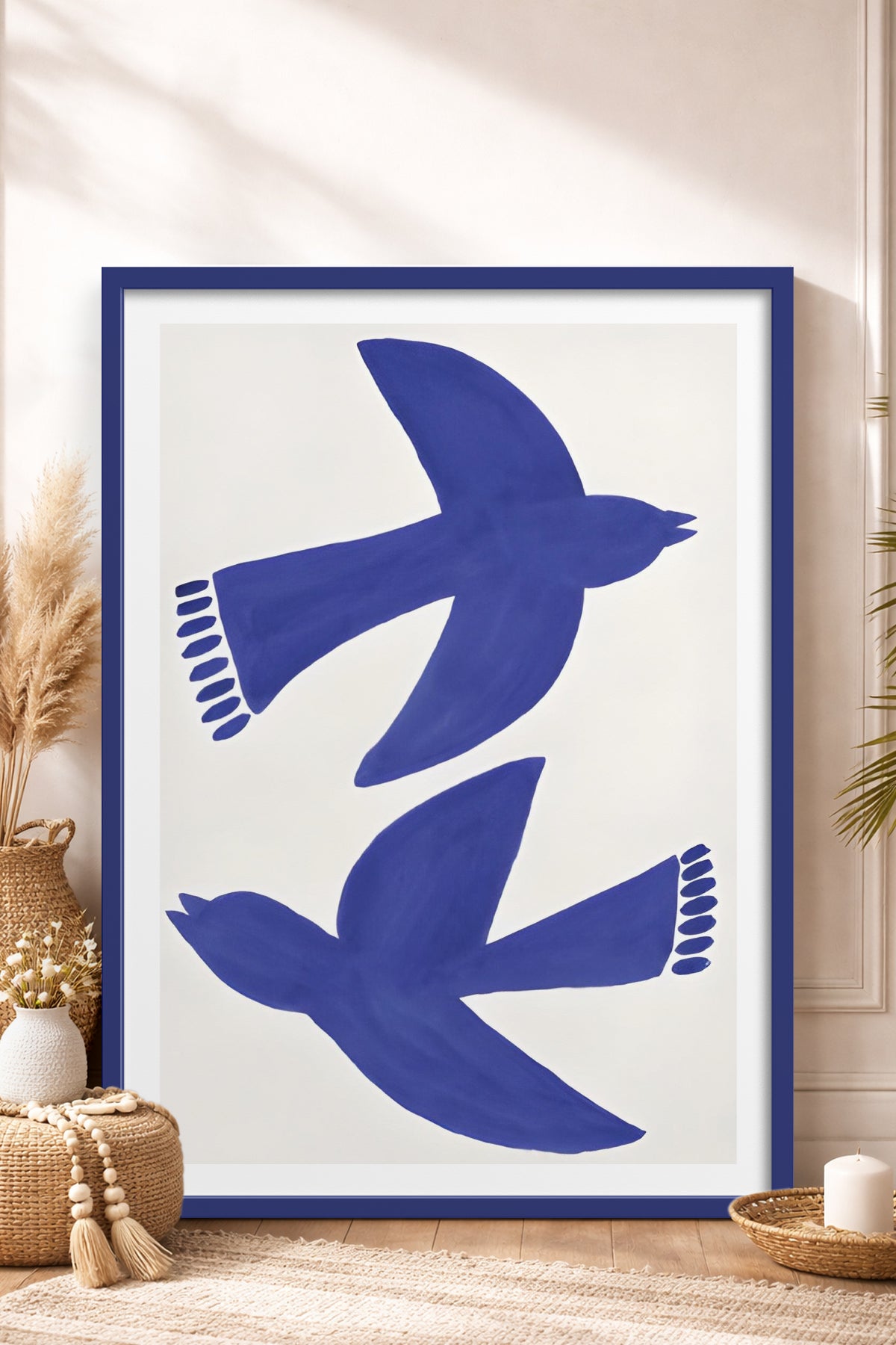 HOMEPACK Ahşap Çerçeveli Tablo Çerçeveli Poster Sanatsal Modern Duvar Dekoru BEK-8390
