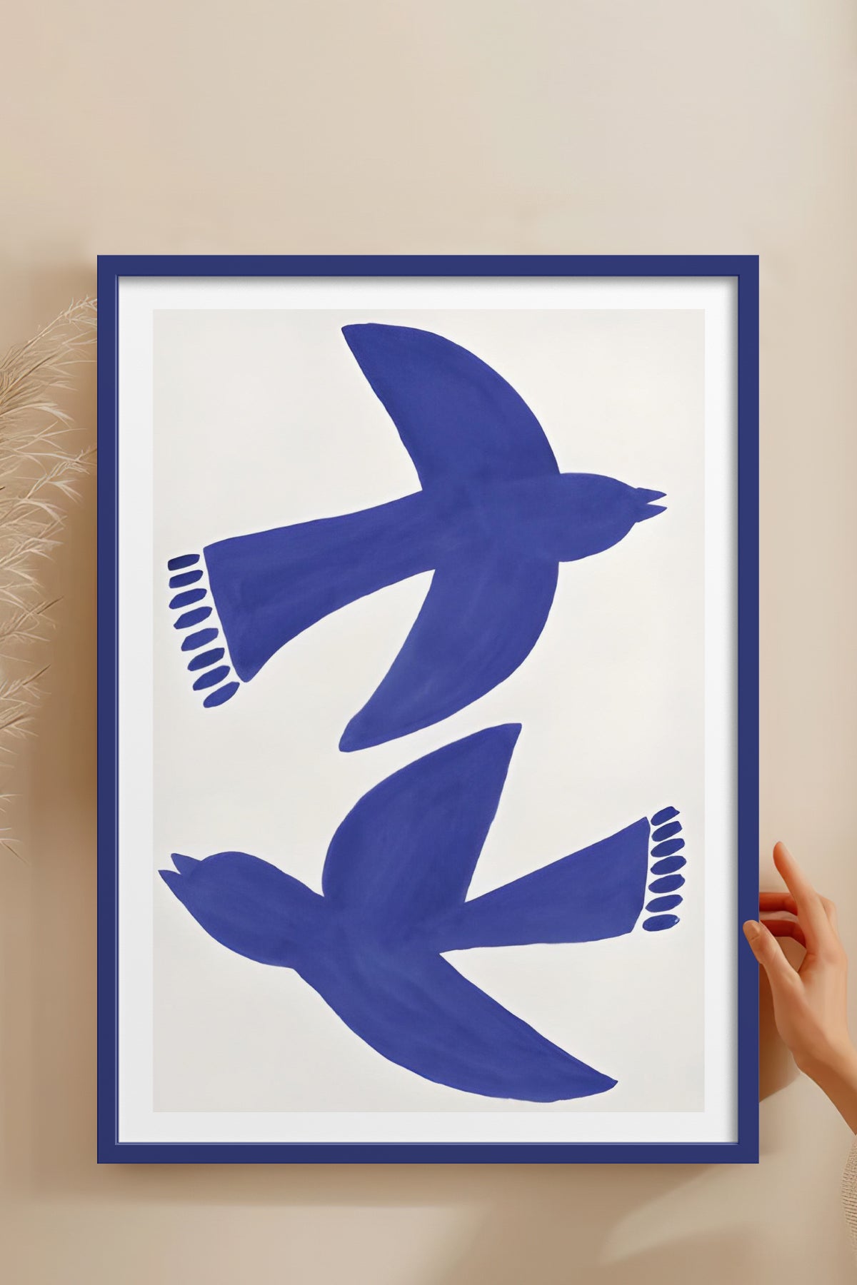 HOMEPACK Ahşap Çerçeveli Tablo Çerçeveli Poster Sanatsal Modern Duvar Dekoru BEK-8390