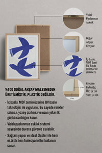 HOMEPACK Ahşap Çerçeveli Tablo Çerçeveli Poster Sanatsal Modern Duvar Dekoru BEK-8390