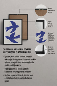 HOMEPACK Ahşap Çerçeveli Tablo Çerçeveli Poster Sanatsal Modern Duvar Dekoru BEK-8390