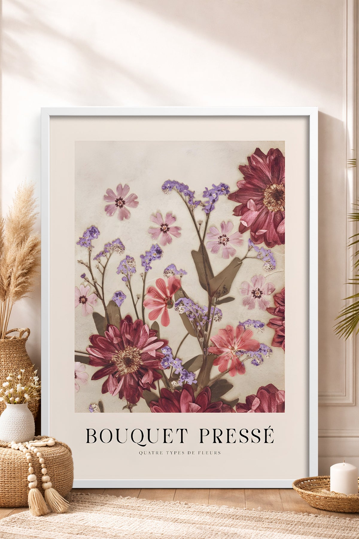 HOMEPACK Ahşap Çerçeveli Tablo Çerçeveli Poster Sanatsal Modern Duvar Dekoru BEK-8391
