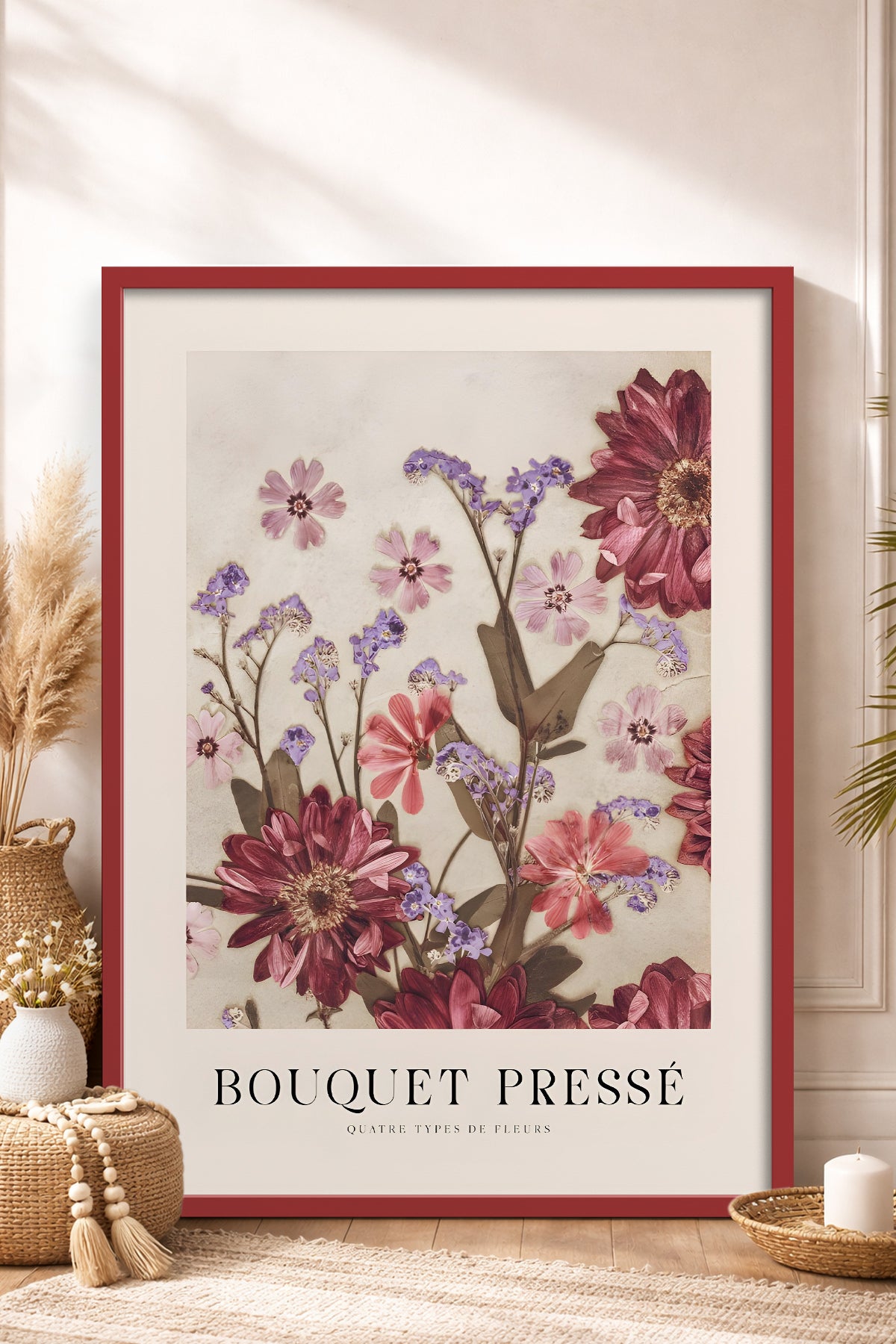 HOMEPACK Ahşap Çerçeveli Tablo Çerçeveli Poster Sanatsal Modern Duvar Dekoru BEK-8391