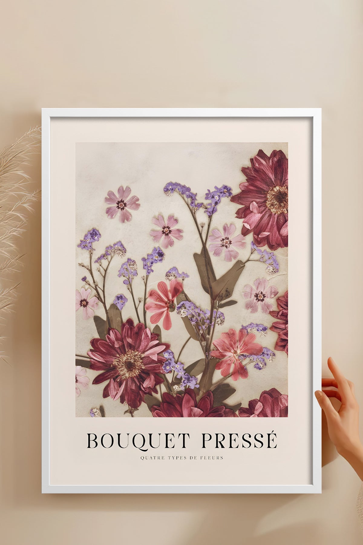 HOMEPACK Ahşap Çerçeveli Tablo Çerçeveli Poster Sanatsal Modern Duvar Dekoru BEK-8391