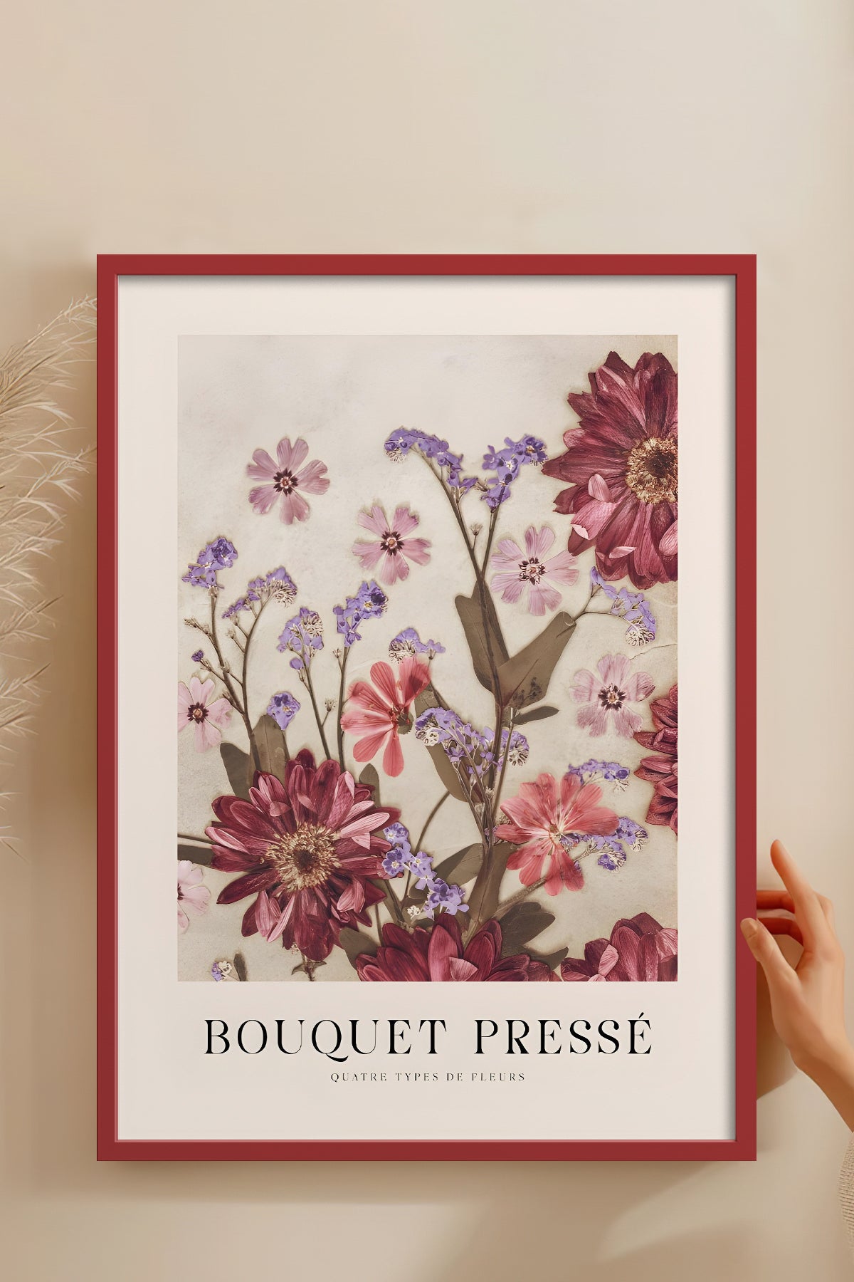 HOMEPACK Ahşap Çerçeveli Tablo Çerçeveli Poster Sanatsal Modern Duvar Dekoru BEK-8391