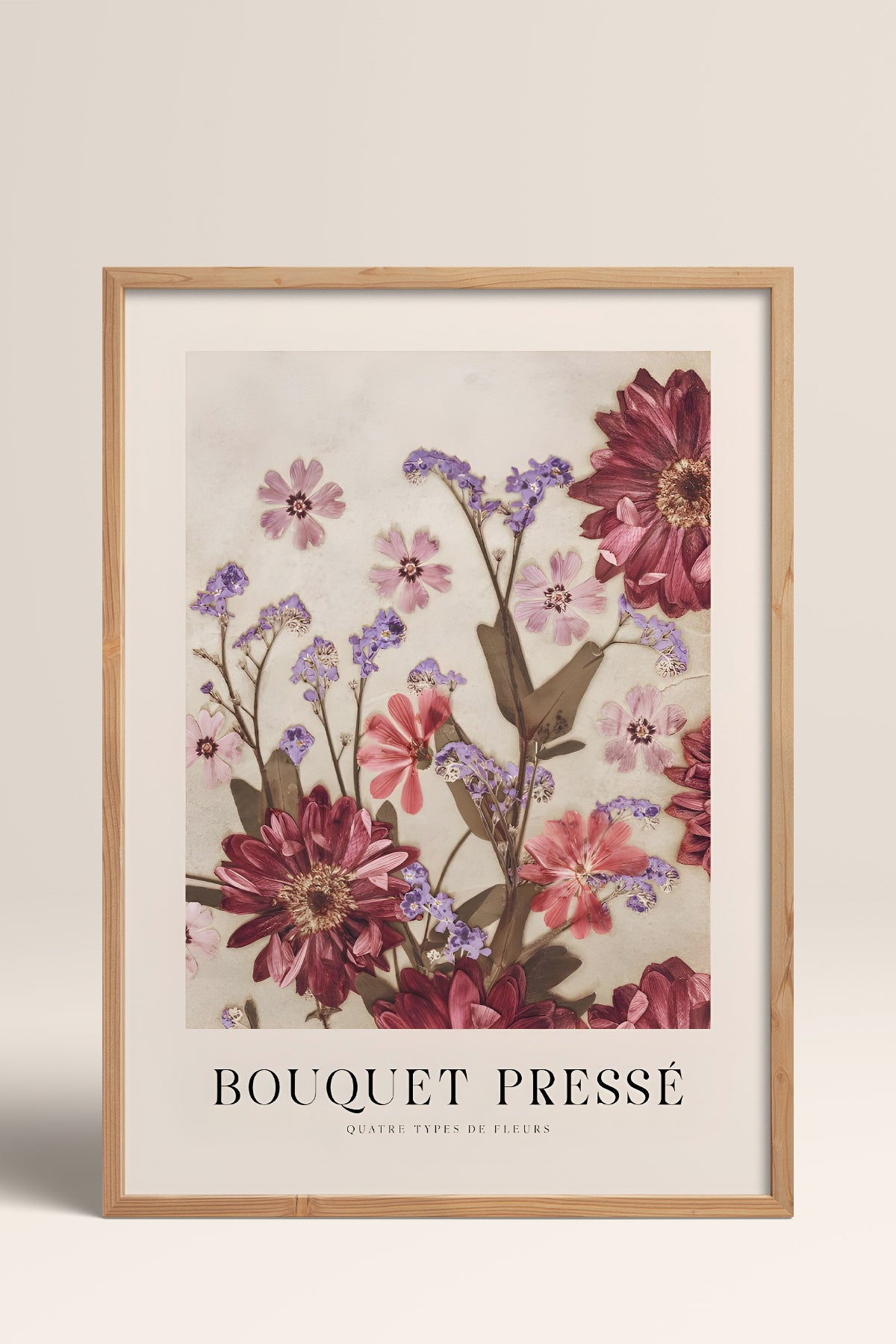 HOMEPACK Ahşap Çerçeveli Tablo Çerçeveli Poster Sanatsal Modern Duvar Dekoru BEK-8391