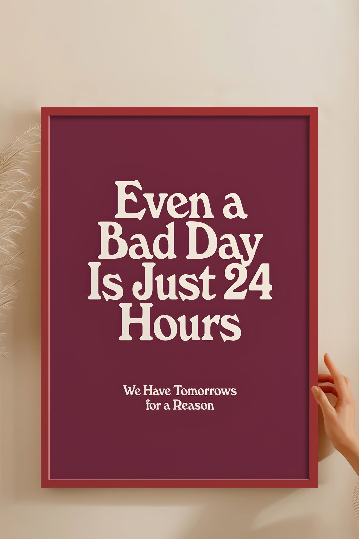 HOMEPACK Ahşap Çerçeveli Tablo Çerçeveli Poster Sanatsal Modern Duvar Dekoru BEK-8393