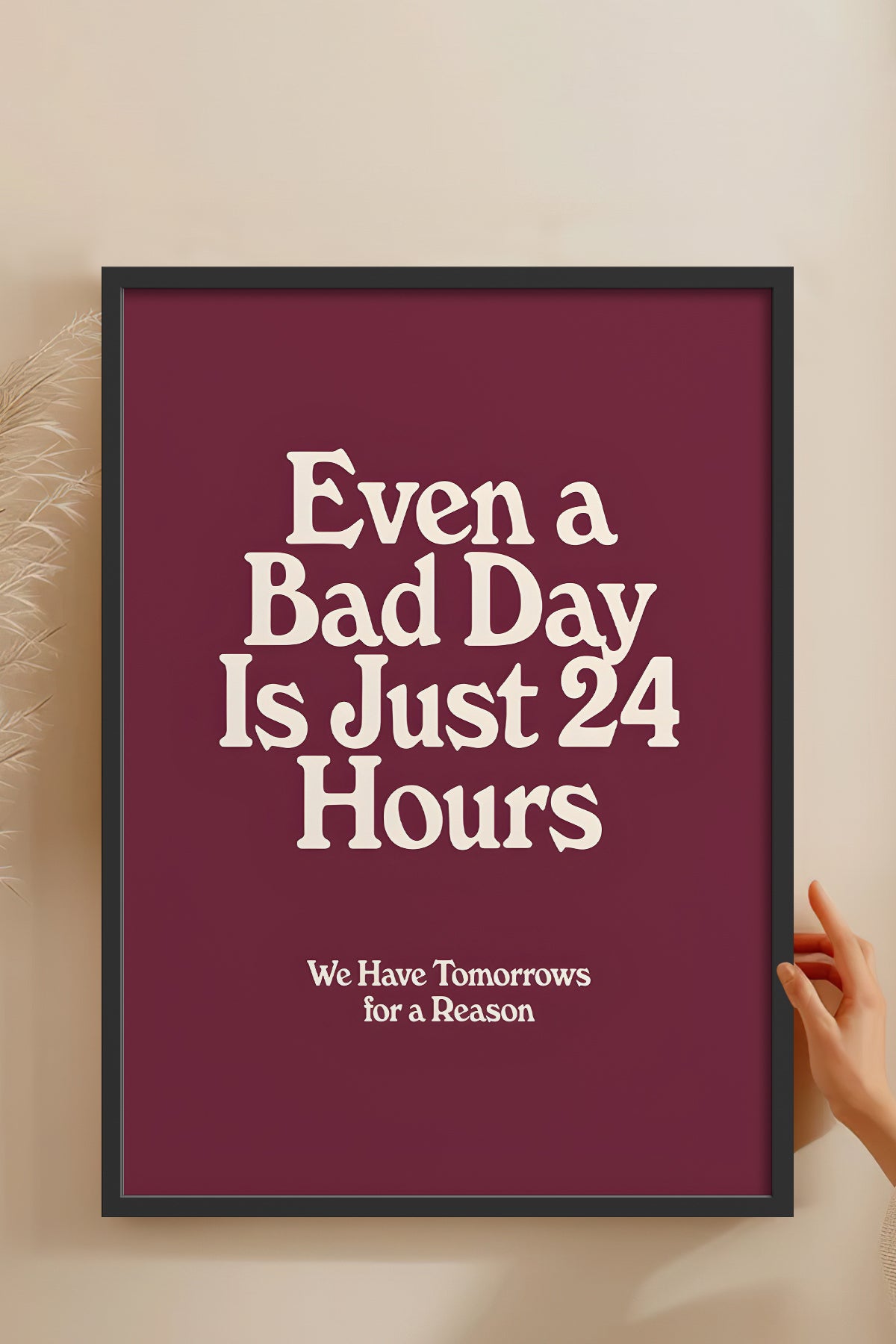 HOMEPACK Ahşap Çerçeveli Tablo Çerçeveli Poster Sanatsal Modern Duvar Dekoru BEK-8393