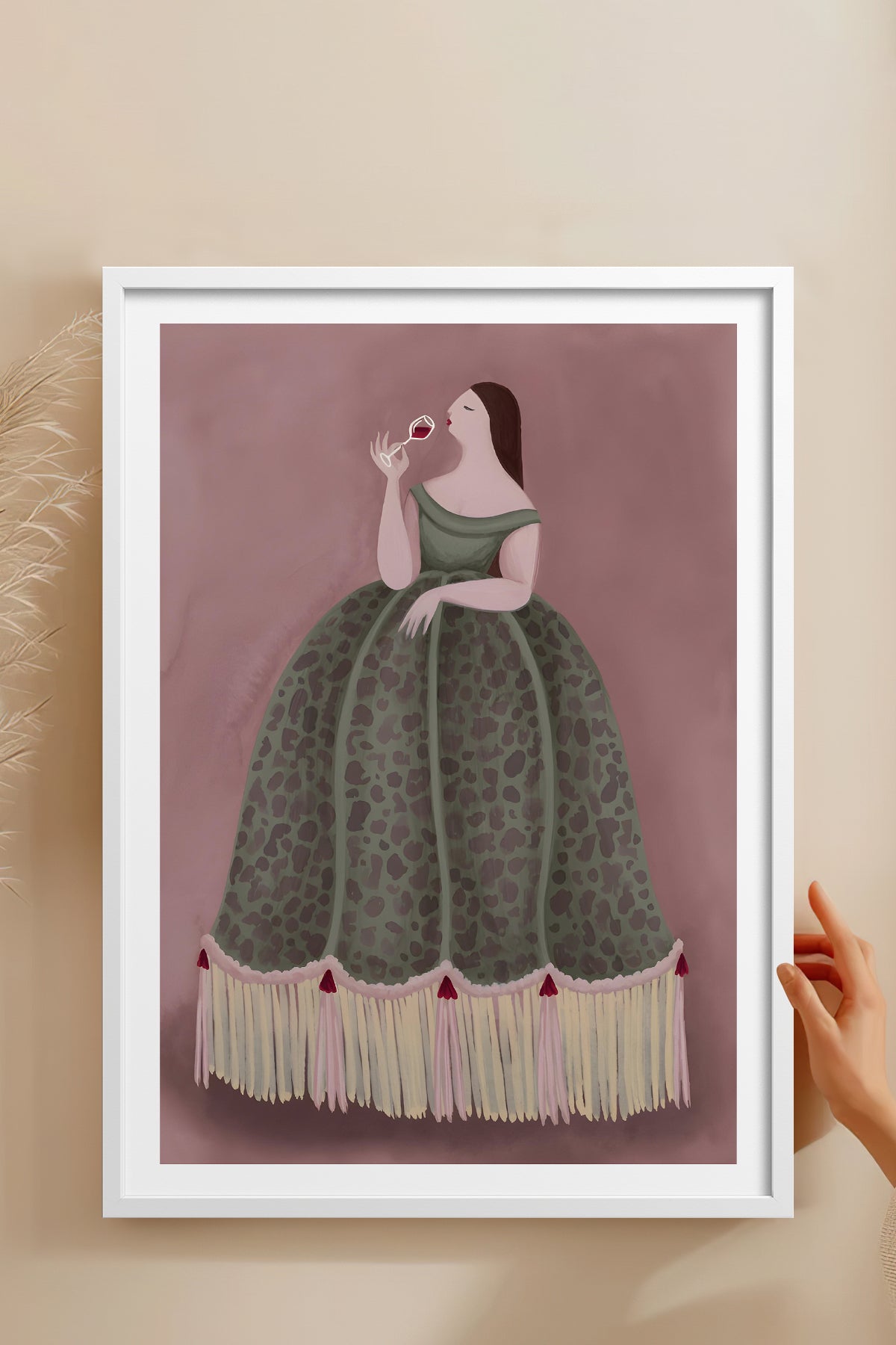 HOMEPACK Ahşap Çerçeveli Tablo Çerçeveli Poster Sanatsal Modern Duvar Dekoru BEK-8394