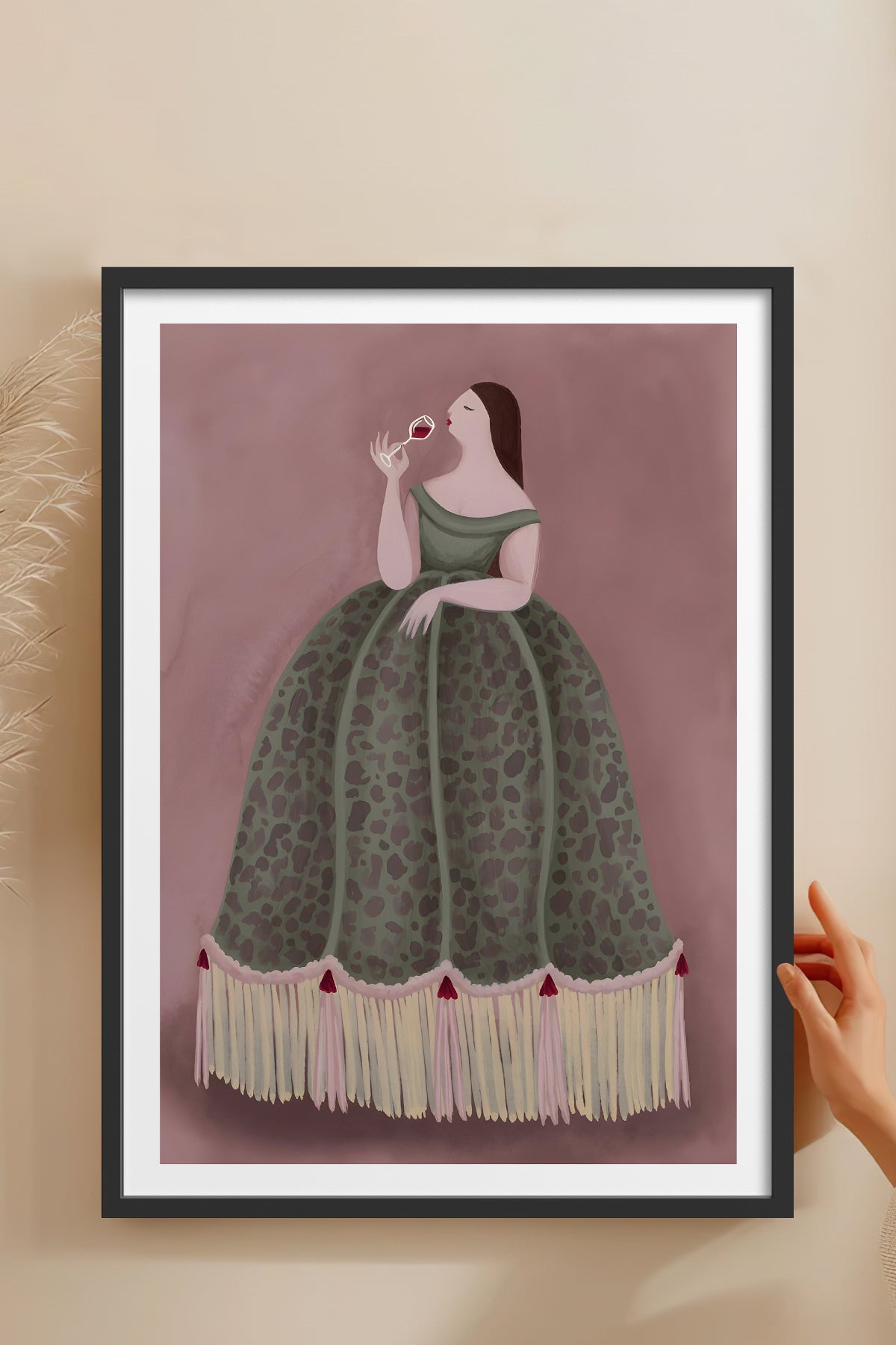 HOMEPACK Ahşap Çerçeveli Tablo Çerçeveli Poster Sanatsal Modern Duvar Dekoru BEK-8394