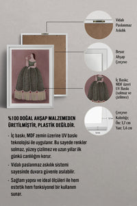 HOMEPACK Ahşap Çerçeveli Tablo Çerçeveli Poster Sanatsal Modern Duvar Dekoru BEK-8394